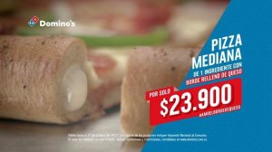 Dominos pizza domicilio: Pizza mediana con borde relleno de queso | Domino’s pizza Colombia