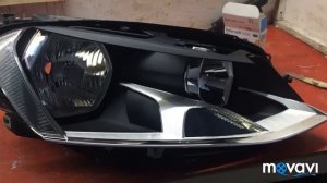 Замена стёкл фар Гольф 7