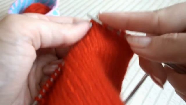 Классическая пятка на носках спицами