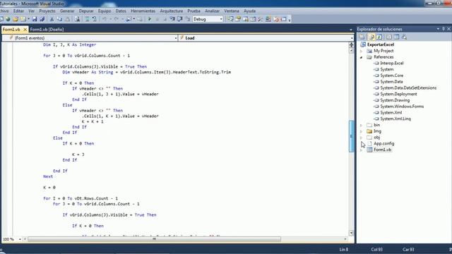 Demostracion Tutorial Exportar a Excel Datagridview desde un Menu Contextual en VB.NET смотреть онлайн