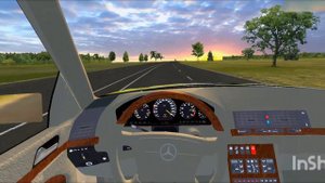 Высокоскоростая езда в авто симуляторе VOYAGE 4 на мерседесе s600 #кабан#s600#mersedes