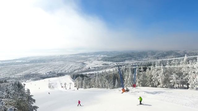 [Парк отдыха "Хвалынь"] Весенне-зимняя сказка! Обзор склона 11 марта смотреть онлайн