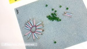 Корзинка для Пасхального яйца из бусин и булавок / мастер класс