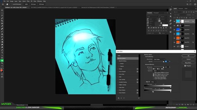 Sketch Glow ! Step by Step Tutorial in Photoshop