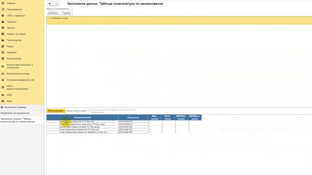 1с Комплексная автоматизация  Управление Ассортиментом