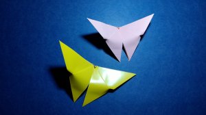 Как сделать бабочку из бумаги за 3 минуты | Простые оригами.