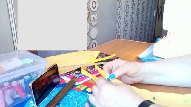 шьем большую косметичку с тремя карманами
