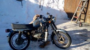 Восход 3м  с двигателем Иж 49 и жидкостным охлаждением, работа и первая поездка