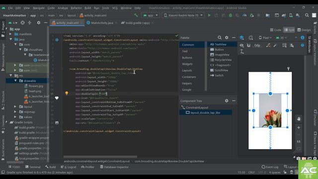 || Heart Animation Like Instagram in Android || Android Studio || смотреть онлайн