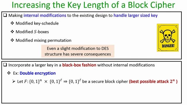 noc20 cs02 lec20 Practical Constructions of Block Ciphers Part II смотреть онлайн