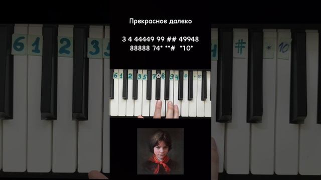 Прекрасное далеко Гостья из будущего на пианино 🎹 Обучение