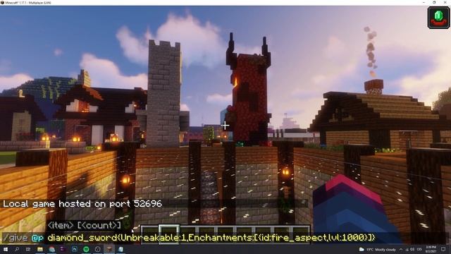 How To Get A Fire Aspect 1,000 Sword in Minecraft 1.17.1 (2023) смотреть онлайн