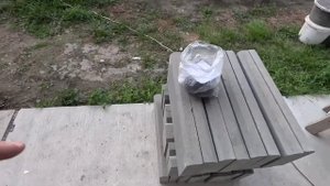 Вечно чёрный цоколь… Сухая краска для цементных растворов.