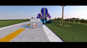 Minecraft Transformers: Optimus prime vs Galvatron Transformers Age of Extinction Animation