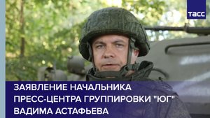 Заявление начальника пресс-центра группировки "Юг" Вадима Астафьева