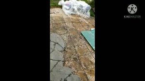 Как замешать раствор для содовых дорожек без лопат и бетономешалок своими руками.