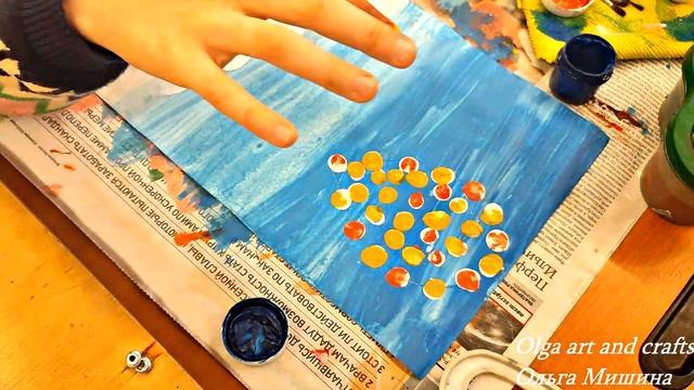 Как просто нарисовать дом, летящий на шариках. . Урок рисования в школе. Painting at school