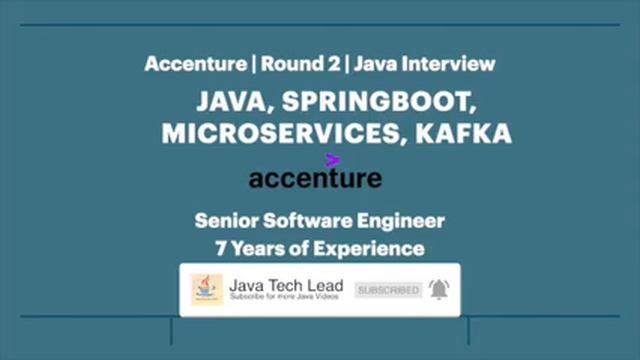 Accenture | Round 2 | Java Interview Questions & Answers смотреть онлайн