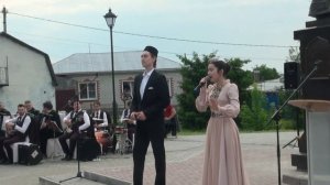 Саида Мухаметзянова поёт на открытии памятника Сююмбике 10.06.22.