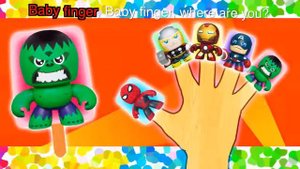 Marvel Super Hero Ice Creams Finger Family Songs & Learn Colors Collection