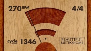 270 BPM 4/4 Wood Metronome HD