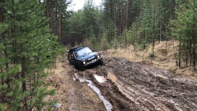 Испытание лебёдки ElectricWinch 12000 lbs на Ниве