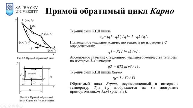 Лекция №8. ВТОРОЙ ЗАКОН ТЕРМОДИНАМИКИ смотреть онлайн