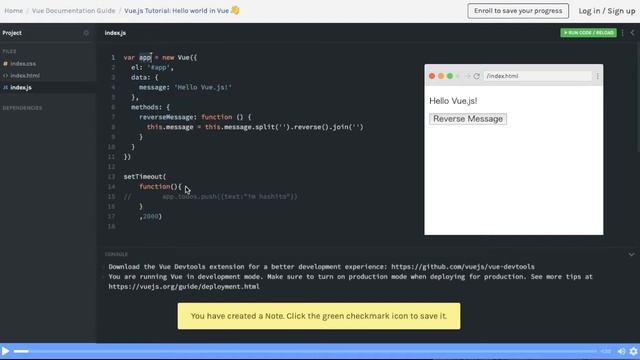 Vue.JS入門 ユーザ入力制御編【チュートリアル実況#3】 смотреть онлайн