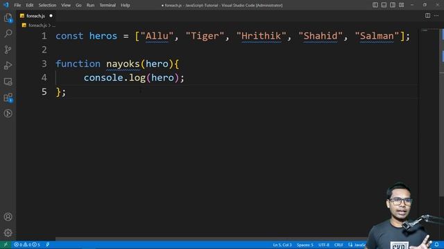 forEach Array Methods | JavaScript forEach Loop tutorial