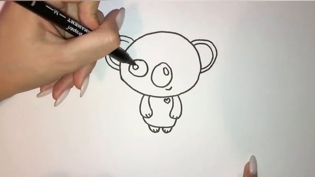 Как легко нарисовать милую коалу смотреть онлайн