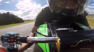 Kawasaki ZX10R Top Speed @ 328km/h GPS Speed