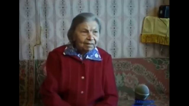 Бабушка Антонина Ивановна даёт интервью