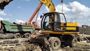 Экскаватор поворотный JCB JS160W экспресс-обзор от Михаила Рудеева