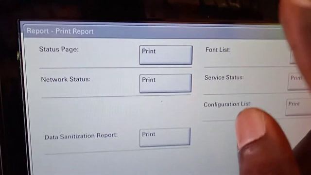 Print Status Report On Kyocera Taskalfa 2553 Ci