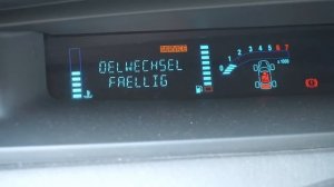 Renault Scenic II reset service light, oil change reminder