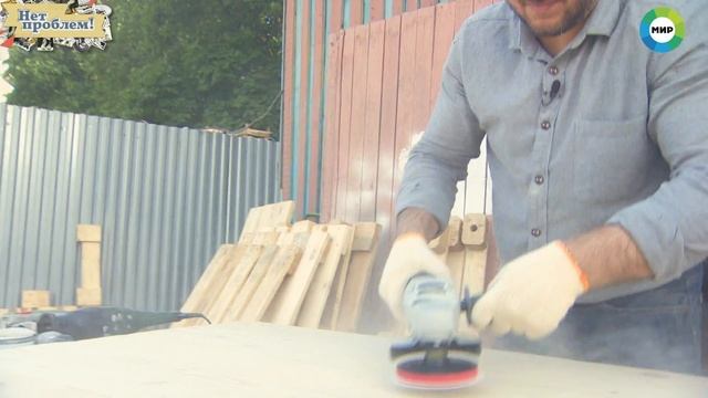 Делаем журнальный столик из паллетов смотреть онлайн