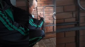 Банная печь по серому