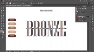 Bronze Gradient Effects In adobe Illustrator cc 2022 | Tutorial