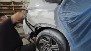 Хундай Санта фе , восстановление крыло