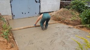 Заливка плиты перед гаражом!!/Принимаем Бетон/