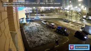 Установка IP видеонаблюдения  Камеры поливижн Polivision  Ночь