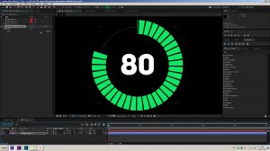 Создание процентной диаграммы в Афтер Эффект при помощи Slider Control