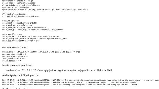 DevOps & SysAdmins: Sending email inside a docker container to hosts smtp running postfix