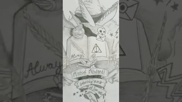 Harry Potter themed | Sketch | @narulasisters #harrypotter