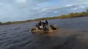Вездеход на шинах низкого давления плавающий под заказ.