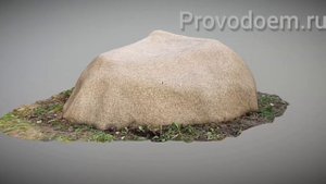 Камень из стеклопластика для укрытия бетонных колец 160/60