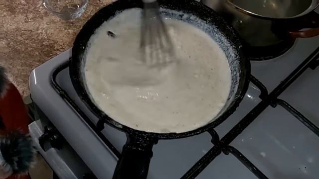 Мясо по - французски  с грибами и свининой