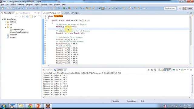 How to store double values in Java Array? | Java Array (double values) | Java Tutorial