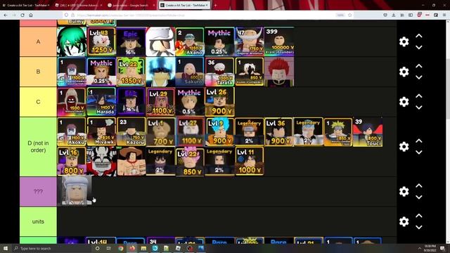 [NEW CODE] Anime Adventures ALL UNITS Tier List Update 5.0 смотреть онлайн