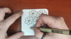 Зентангл Тангл Rosehip